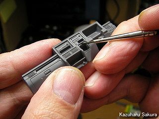 1/24 '12スバル・サンバートラック 製作記 ～ ダッシュボードにスミ入れをする